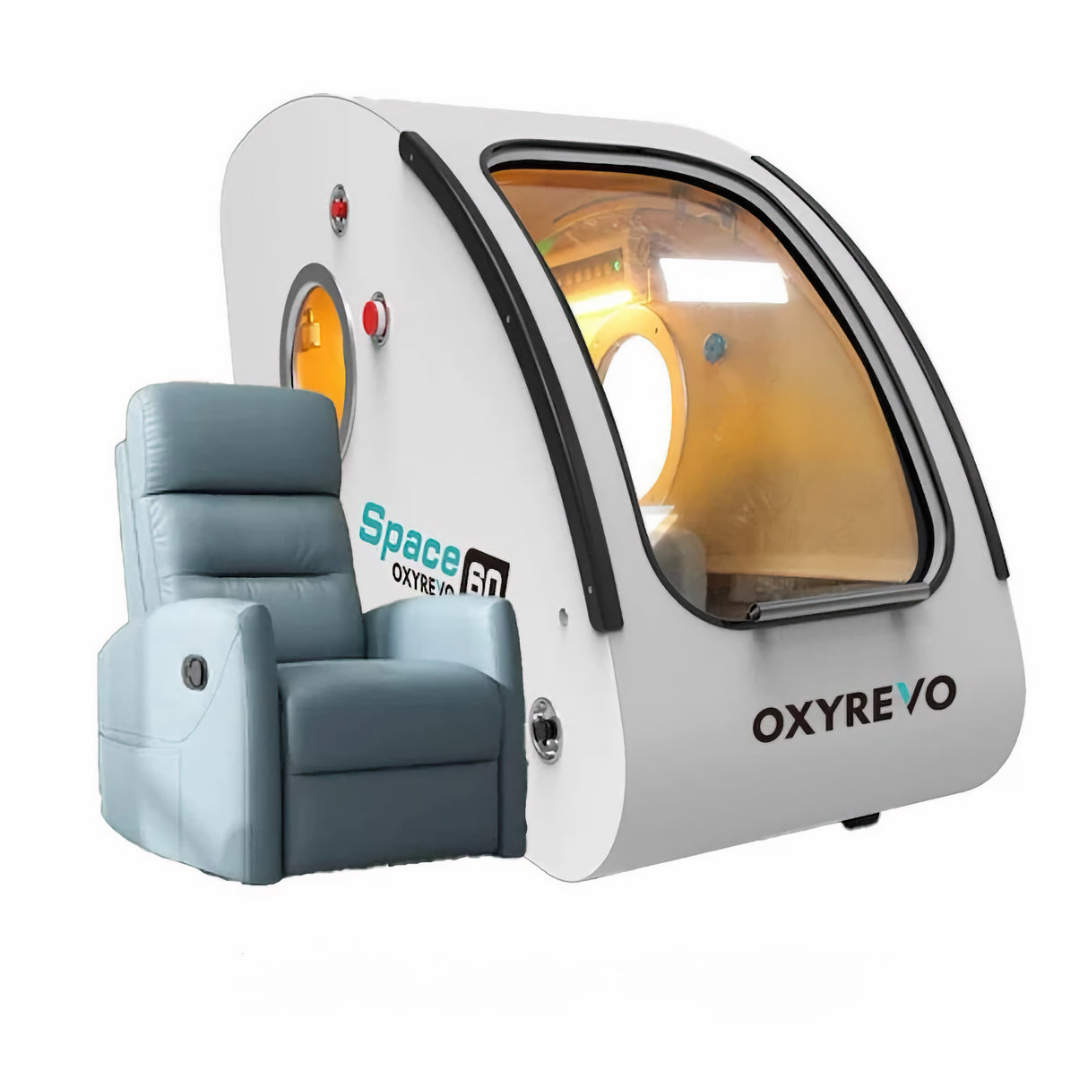 OXYREVO Space60 1.5 to 2.0ATA Hard Sitting Hyperbaric Chamber