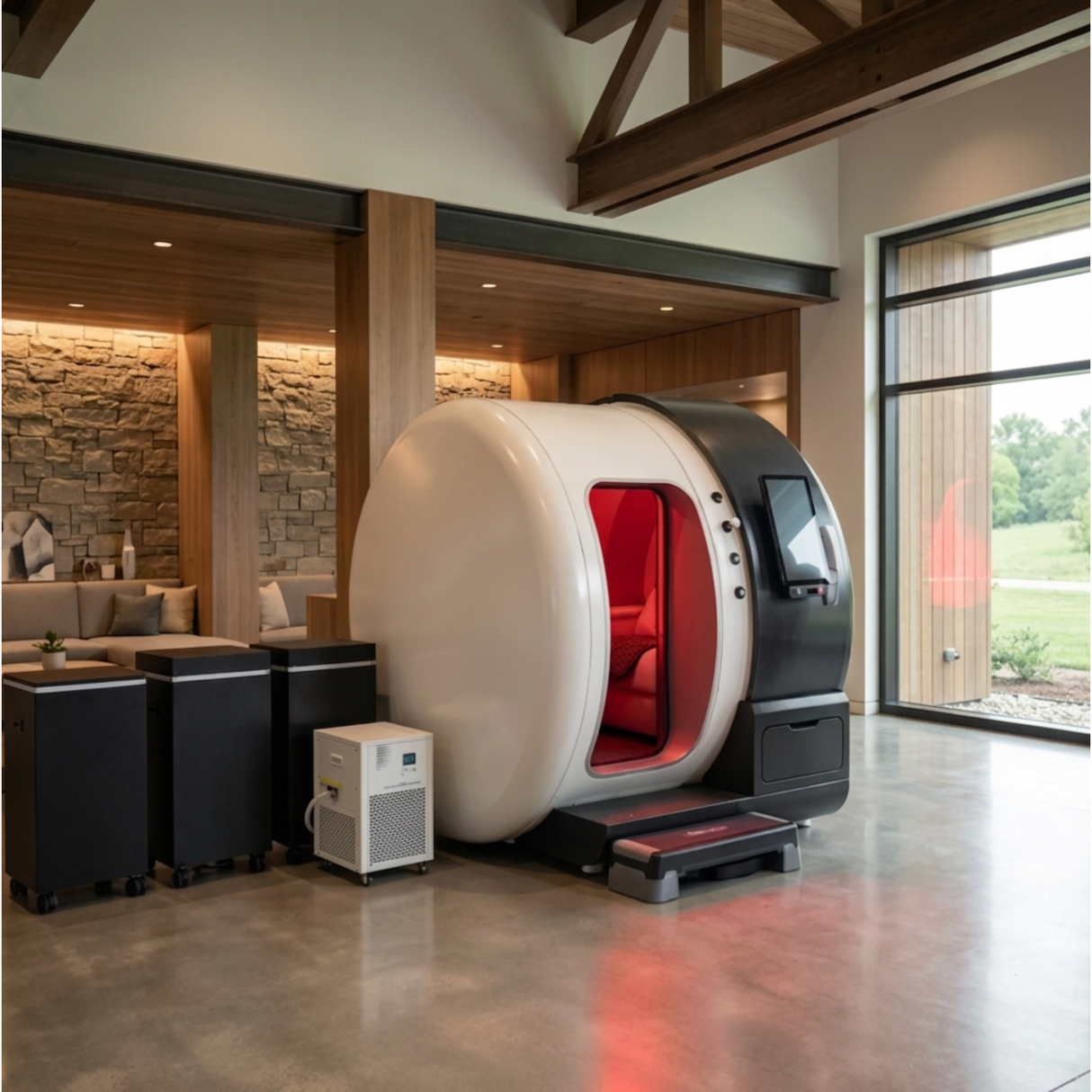 Oxyair - 2.0ATA HBOT Hyperbaric Chamber Hard Shell Type Two People - OLV-YZM01