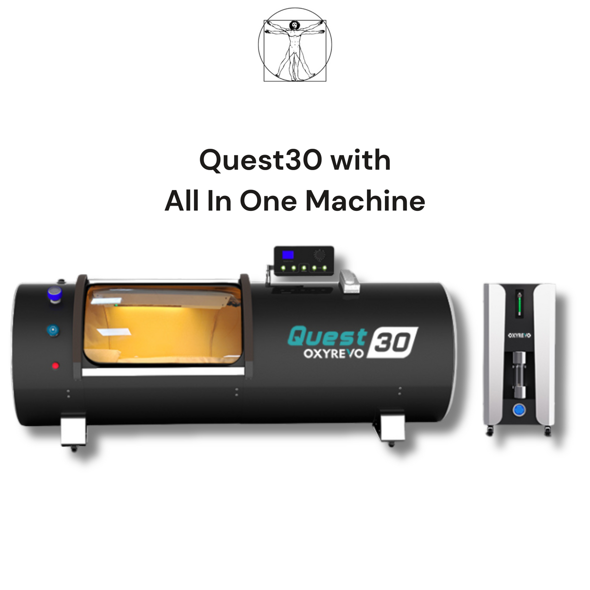OXYREVO Quest30 1.5 to 2.0 ATA Hard Hyperbaric Chamber