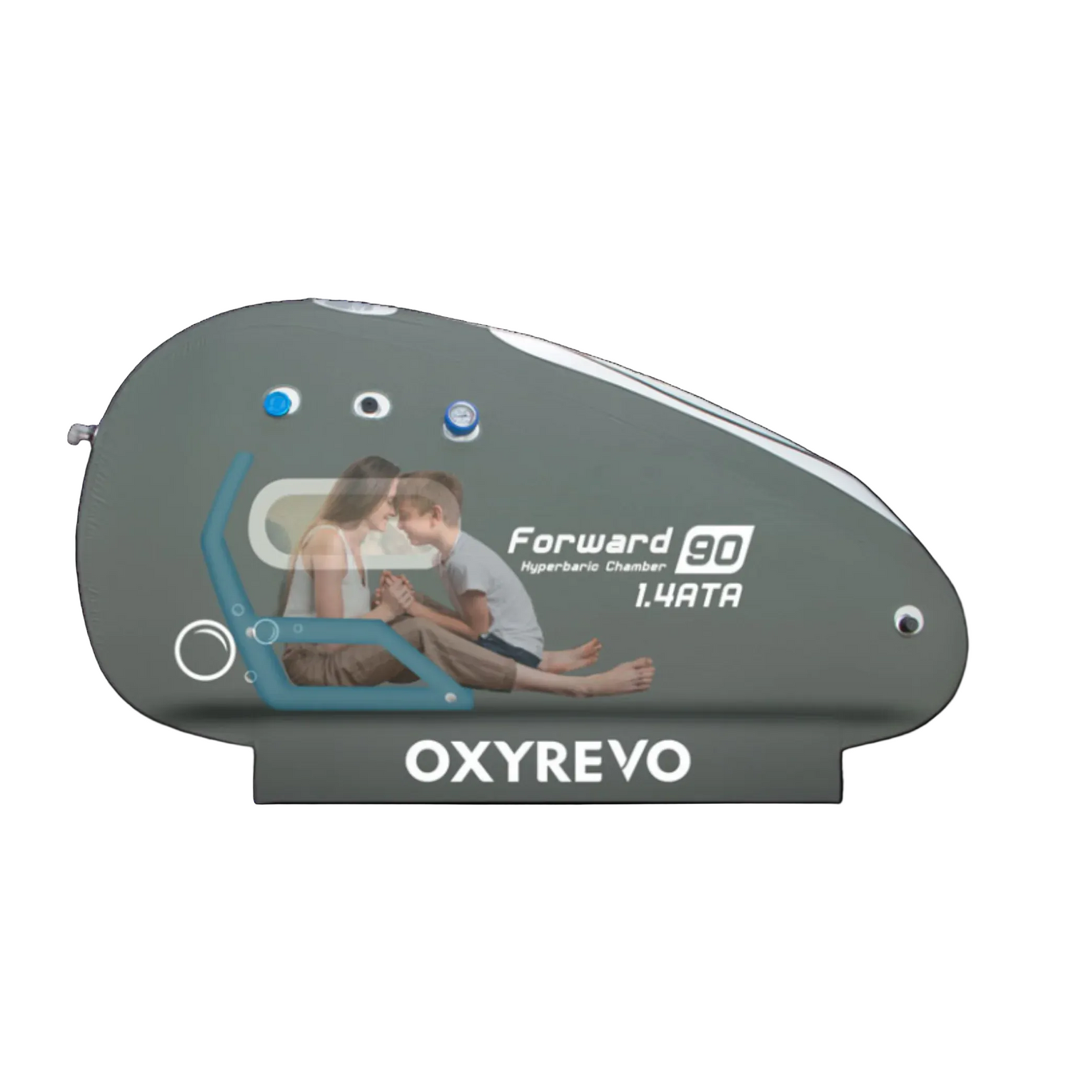 OXYREVO Forward90 MINI 1.4 to 1.5 ATA Portable Sitting Hyperbaric Chamber