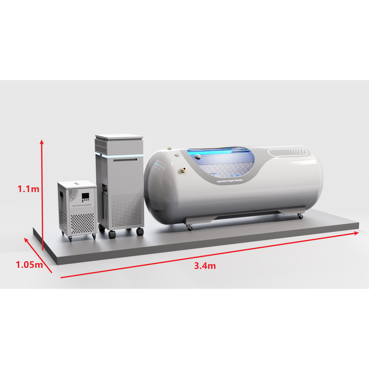 Oxyair - 2.0ATA Hard Shell HBOT Hyperbaric Chamber - OLV-YTD04